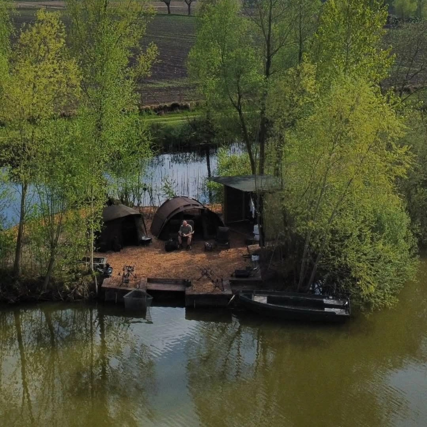 Nieuwe stek Reeds van bovenaf gezien